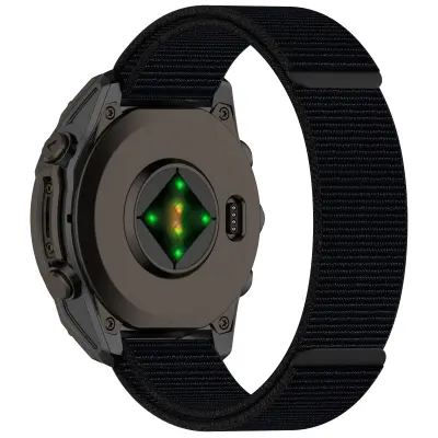 Garmin najlonski pas za uro z ježkom - 26 mm črn Black