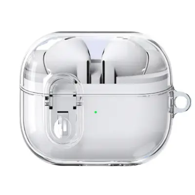 Zaščitna torbica za Samsung Galaxy Buds 3/Buds 3 Pro z obeskom za ključe Transparent