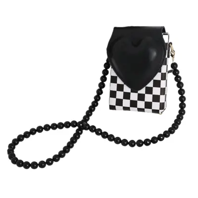 Elegantna mini ženska torba za čez ramo - PU usnje Black&White