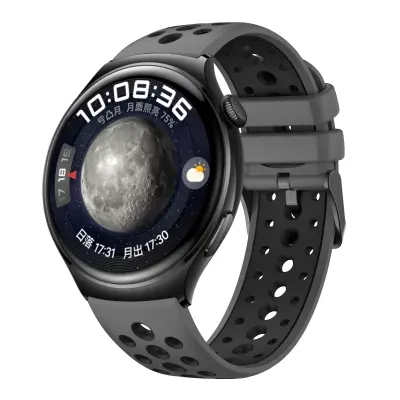 Silikonski pašček za uro Huawei Watch 4/3, GT2, GT3 Pro DarkGrey S