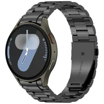 Klasičen kovinski pašček Samsung Galaxy Watch 7/FE/6/5/4 Black