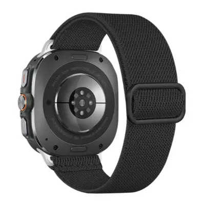 Ultra elastičen najlonski pašček za Samsung Watch 7 Black