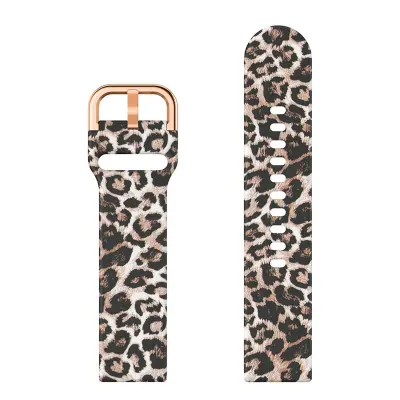 Silikonski pašček za uro za Samsung Galaxy Watch Brown leopard print 22 mm