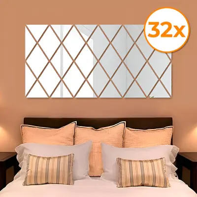 Komplet nalepk z ogledalom (32 kosov) | WALLGEM