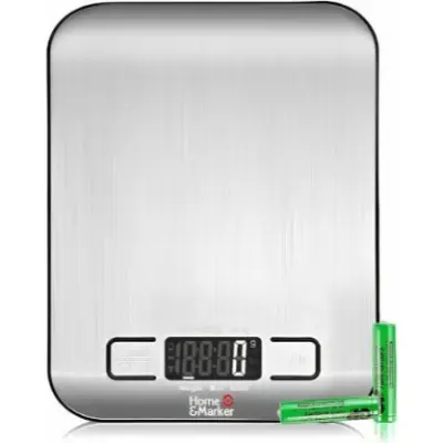 Digitalna Kuhinjska Tehtnica z velikim LCD Zaslonom in Visoko Natančnostjo do 1 Kg in Funkcijo Tara | KITCHENSCALE