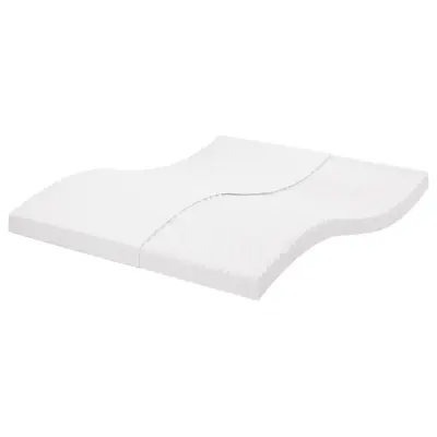 vidaXL Vzmetnica iz pene bela 160x220 cm 7-conska trdota 20 ILD