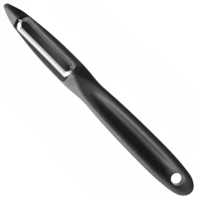 Lupilec, univerzalni nazobčani lupilec, dolžina 175 mm - črn