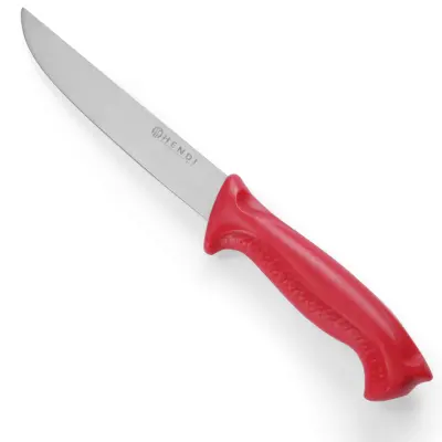HACCP mesarski nož za surovo meso 290mm - rdeč - HENDI 842423