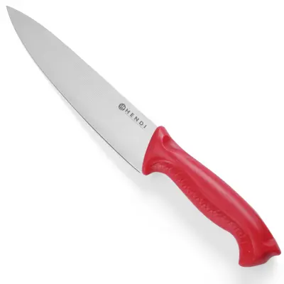 HACCP kuharski nož za surovo meso 385mm - rdeč - HENDI 842720