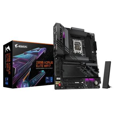 GIGABYTE Z890 AORUS ELITE WIFI7, DDR5, SATA3, USB4, DP, 2.5GbE, WIFI 7, LGA1851 ATX