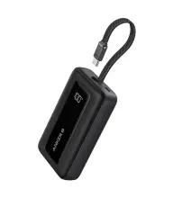 Anker Zolo Powerbank 20000 mAh, 30W z vgrajenim kablom USB-C, črn