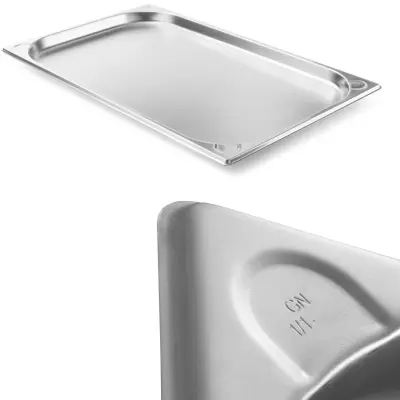 Jeklena posoda Kitchen Line GN 1/1, višina 20 mm - Hendi 806104