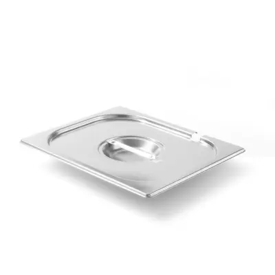 Jeklen pokrov za GN Kitchen Line z izrezom za zajemalko GN 1/2 - Hendi 806937
