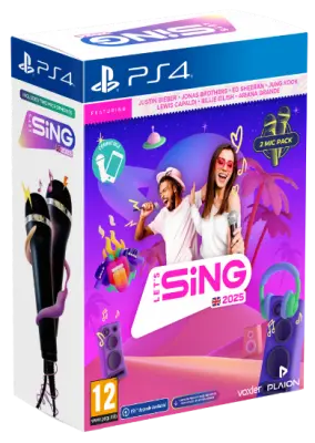 LET'S SING 2025 - PS4 DOUBLE MIC BUNDLE