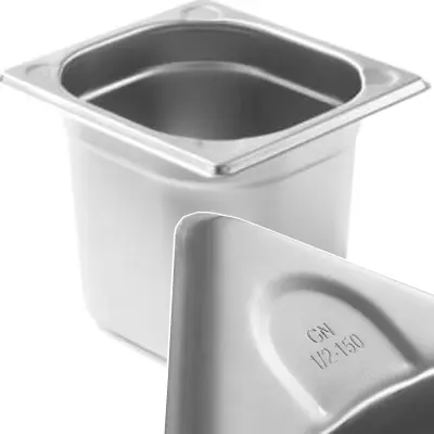 Kitchen Line GN 1/6 jeklena posoda, višina 150 mm - Hendi 806647