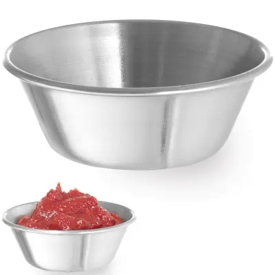 Ramekin skleda, posoda za omake in pomake, nerjaveče jeklo, premer. 62 mm 12 kosov 45 ml - Hendi 400012