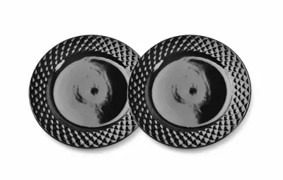 Diamond Black Set 2 Desertnih Krožnikov 20,5 Cm