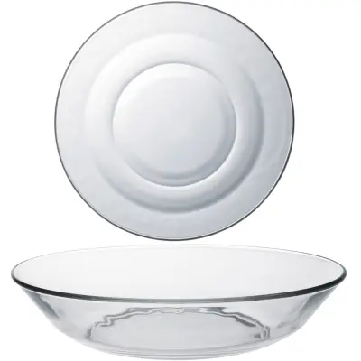 Globoki krožnik Duralex LYS, prozoren, 210 x 45 mm - set 6 kosov.