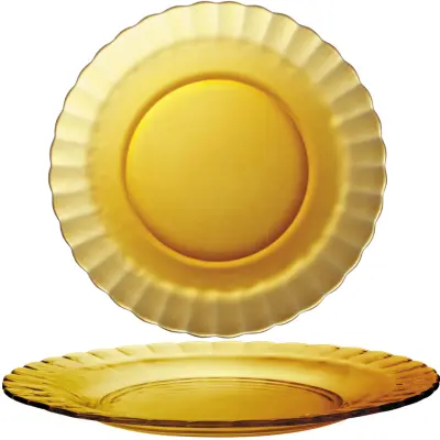 Duralex plošča PICARDIE AMBER oranžna 230 x 20 mm - set 6 kos.