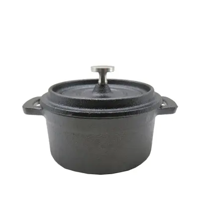 Grill King Cast Iron okrogli mini Dutch oven, 10 cm