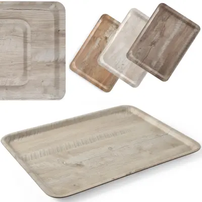 Servirni pladenj laminiran svetel les 430 x 330 mm - Hendi 508862