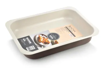 Delicate Reliefna Pločevina 36X26Cm Non-Stick Caffe Creme