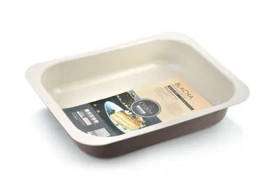 Delicate Reliefni Pladenj 29X22Cm Non-Stic Caffe Creme Cookini
