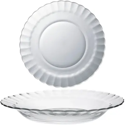 Globoki krožnik Duralex PICARDIE, prozoren, 230 x 35 mm - set 6 kos.