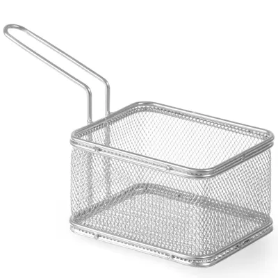 Mini košarica za ocvrte prigrizke, nerjaveče jeklo 125x100x85mm - Hendi 426432