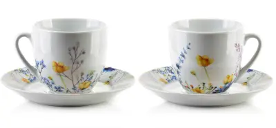 Joy Komplet 6 Filiżanek Ze Spodkiem 250Ml