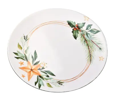 Blanche Festive Dekorativni Izdelek Pod Krožnikom 33Xh2Cm