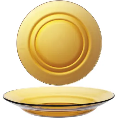 Duralex LYS AMBER globok krožnik oranžna 230 x 35 mm - set 6 kosov.