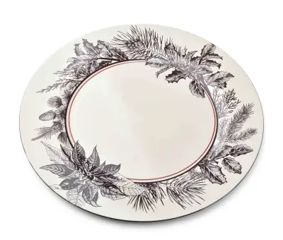 Blanche Festive Dekorativni Izdelek Pod Krožnikom 33Xh2Cm