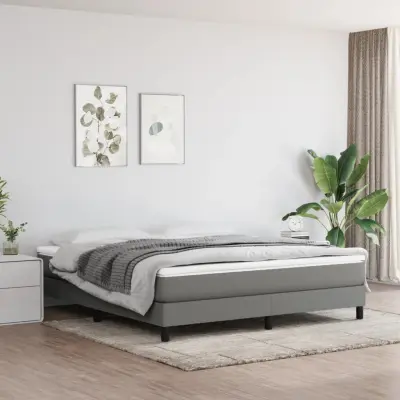The Living Store Vzmetnica z žepkasto vzmetjo temno siva 180x200x20 cm blago - Vzmetnica Z Žepkastimi Vzmetmi
