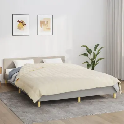 The Living Store Obtežena odeja svetlo krem 220x240 cm 11 kg blago - Obtežena Odeja