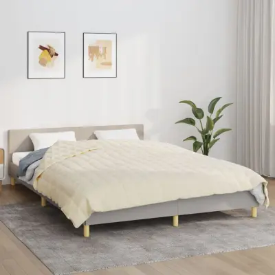 The Living Store Obtežena odeja svetlo krem 220x235 cm 11 kg blago - Obtežena Odeja