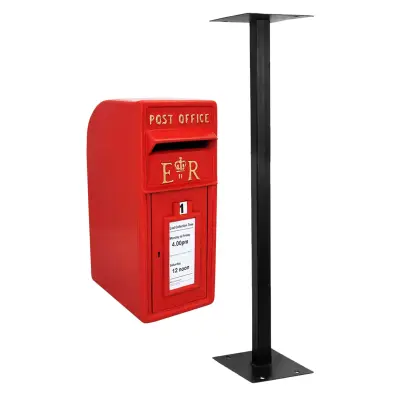 Red Royal poštni nabiralnik s stojalom