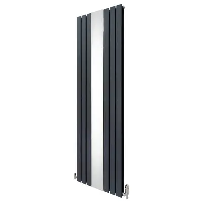 Radiator in ventili z ravnim ogledalom - 1800 mm x 565 mm - antracitno siva