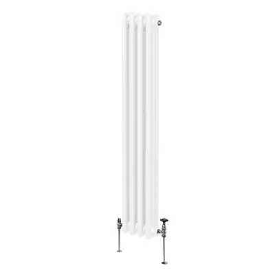 Tradicionalni radiator s 3 stolpci - 1500 x 202 mm - bel