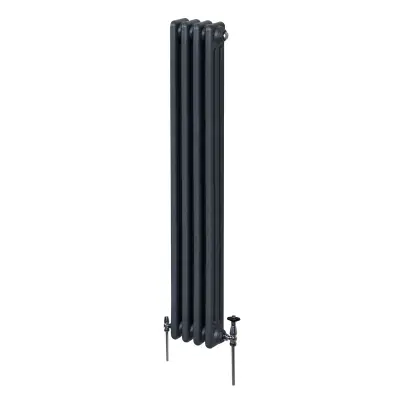 Tradicionalni 3 stebrični radiator - 1800 x 202 mm - antracitno siva