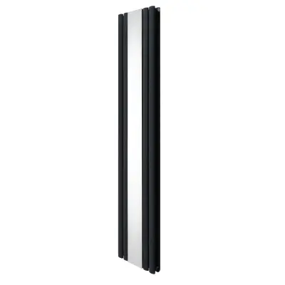 Ovalni zrcalni radiator - 1800 mm x 380 mm - antracitno siva