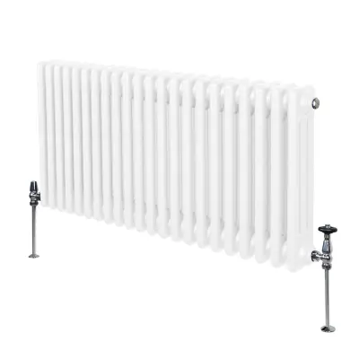 Tradicionalni radiator s 3 stebri - 600 x 1012 mm - bel