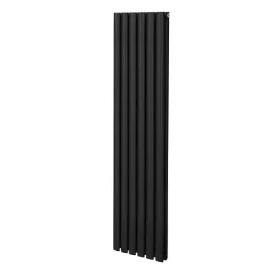 Ovalni stebričasti radiator – 1600 mm x 360 mm – črn