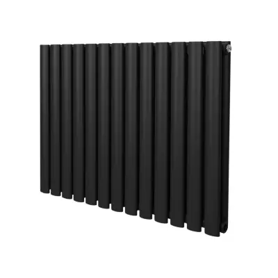 Ovalni stebričasti radiator – 600 mm x 780 mm – črn