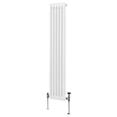 Tradicionalni radiator z 2 stolpcema - 1800 x 292 mm - bel