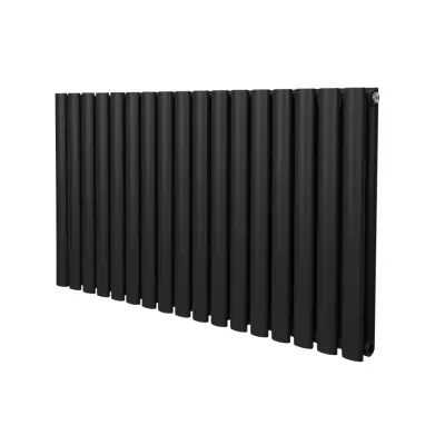 Ovalni stebričasti radiator – 600 mm x 1020 mm – črn