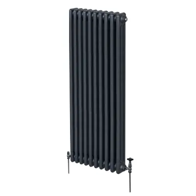Tradicionalni radiator s 3 stebri - 1800 x 472 mm - antracitno siva