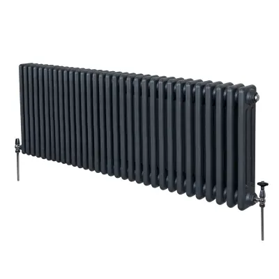 Tradicionalni radiator s 3 stebri - 600 x 1462 mm - antracitno siva