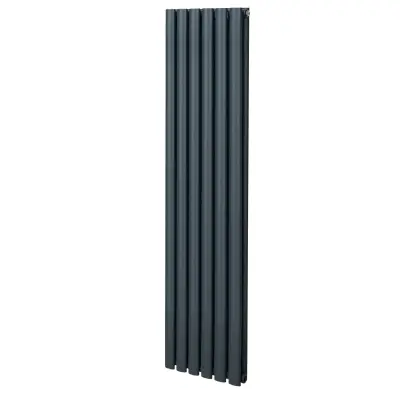 Ovalni stebričasti radiator – 1600 mm x 360 mm – antracitno siva