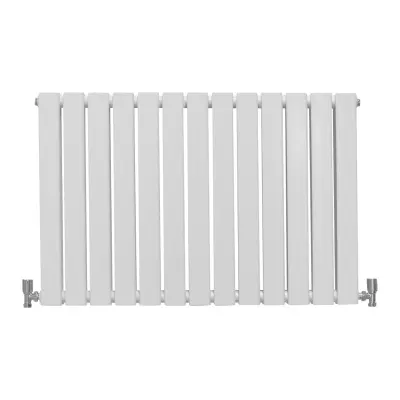 Dizajnerski ploski radiatorji sijajno beli 600 mm x 910 mm